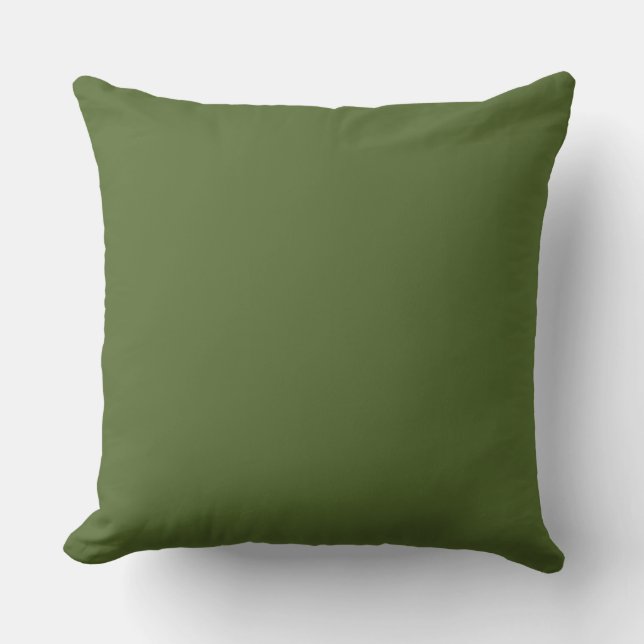 Coussin Arrière - plan vert olive foncé (Recto)