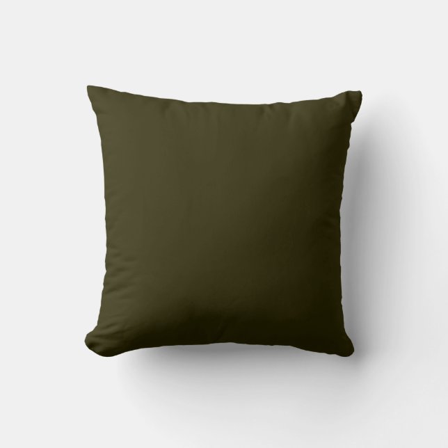 Coussin Arrière - plan vert olive foncé clair (Recto)