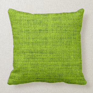 Coussin Arrière - plan vert pomme de toile de toile de