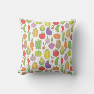 Coussin Arrière - plan vintage dessiné à la main sans c