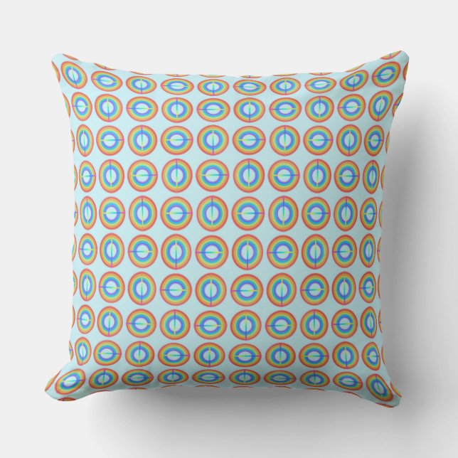 Coussin Arrondi arc-en-ciel (Recto)