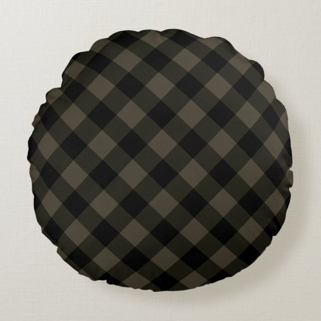 Coussin arrondi Brown (Devant)