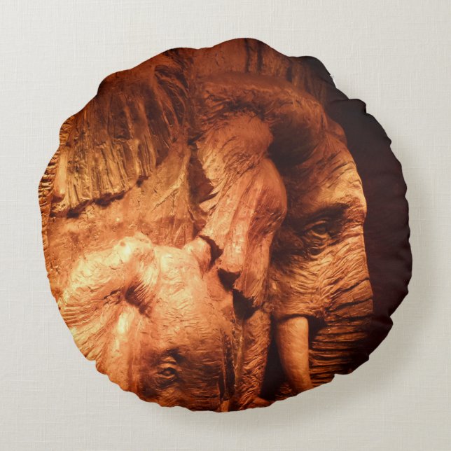 Coussin arrondi éléphant (Dos)