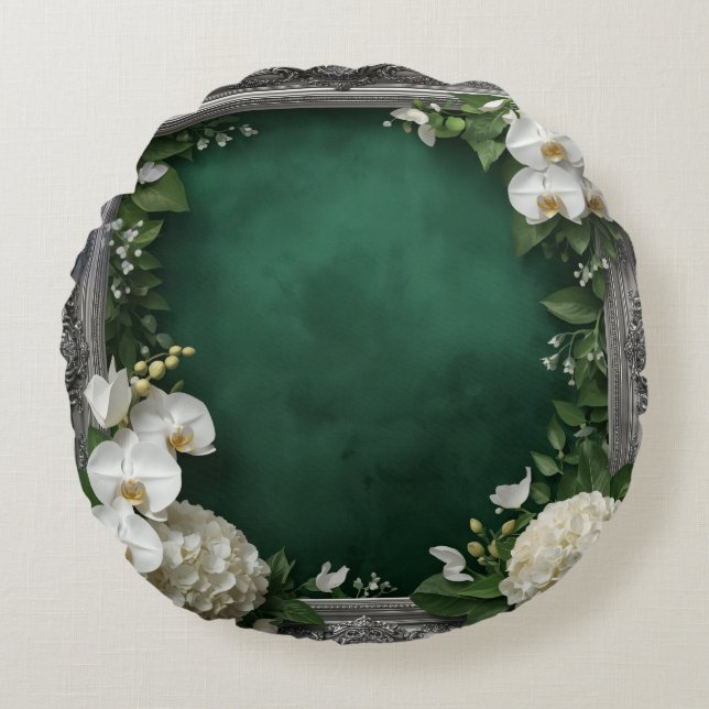 Coussin arrondi personnalisé unique de 16 pouces (Devant)