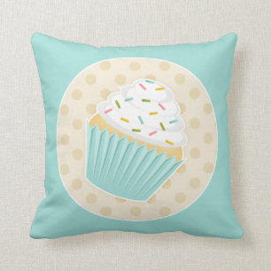 Coussin arrosé d'accent de petit gâteau