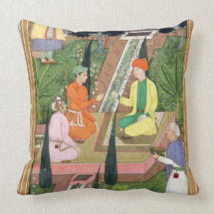 Coussin Arrosez les jardins, de l'album de Clive (gouache