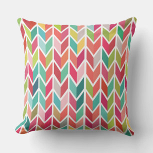 Coussin Arrow Motif Aztèque géométrique Chevron