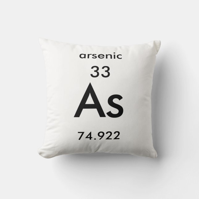 Coussin arsenical du tableau périodique 33 (Recto)