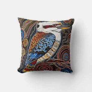 COUSSIN ART ABORIGÈNE DE KOOKABURRA