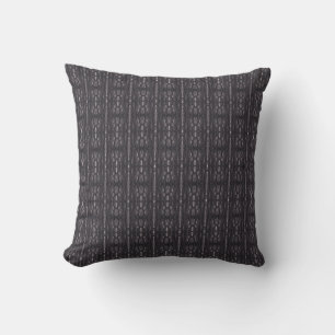 Coussin Art abstrait aquarelle descente noire