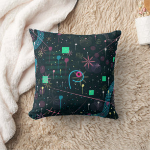 Coussin Art abstrait : Cieux d'hiver