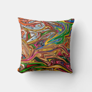 Coussin Art abstrait coloré