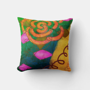 Coussin Art Abstrait coloré