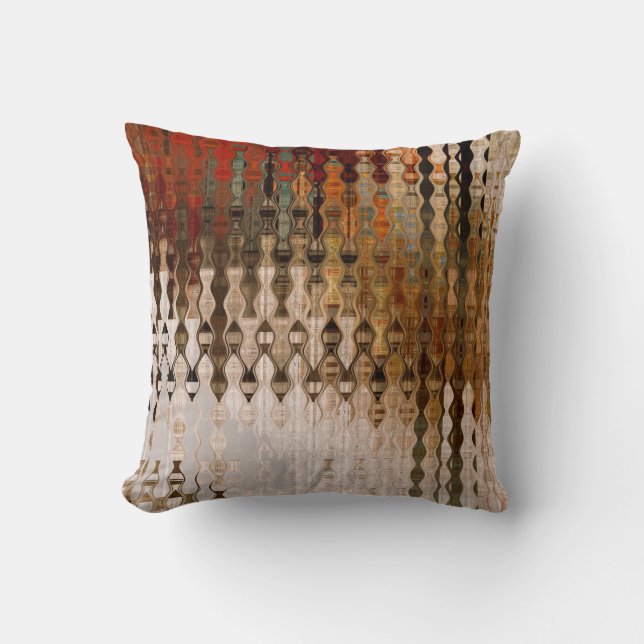 Coussin art abstrait coloré carrefour géométrique (Recto)
