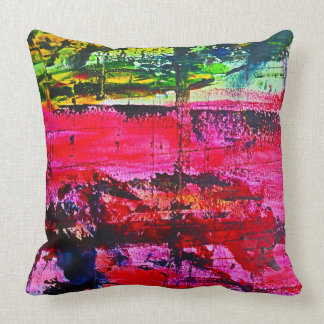 Coussin Art abstrait contemporain et coloré