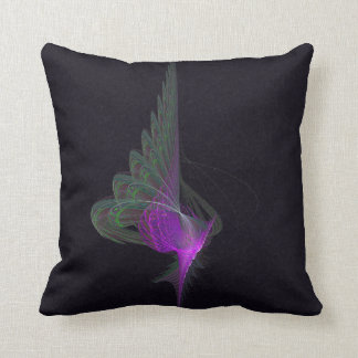 Coussin Art abstrait de derviche pourpre
