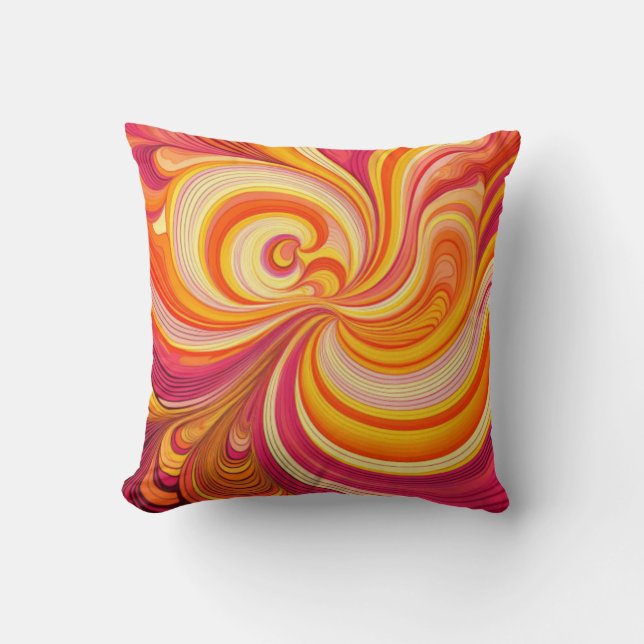 Coussin Art Abstrait dynamique (Recto)