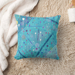 Coussin Art abstrait : Étoiles filantes dans le ciel