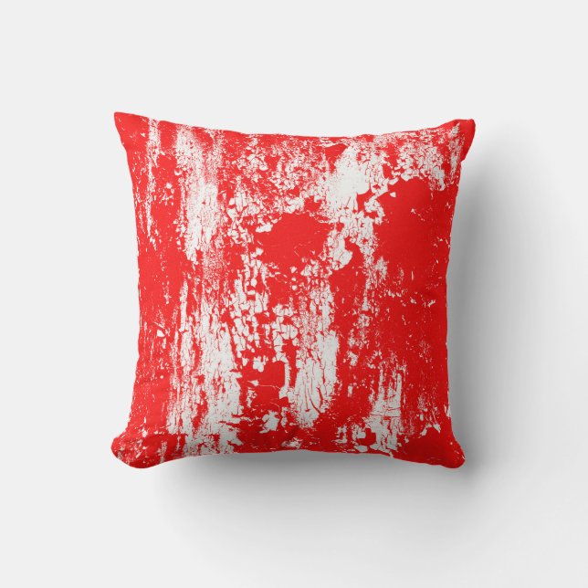 Coussin Art abstrait grunge illustration effet de brosse à (Recto)