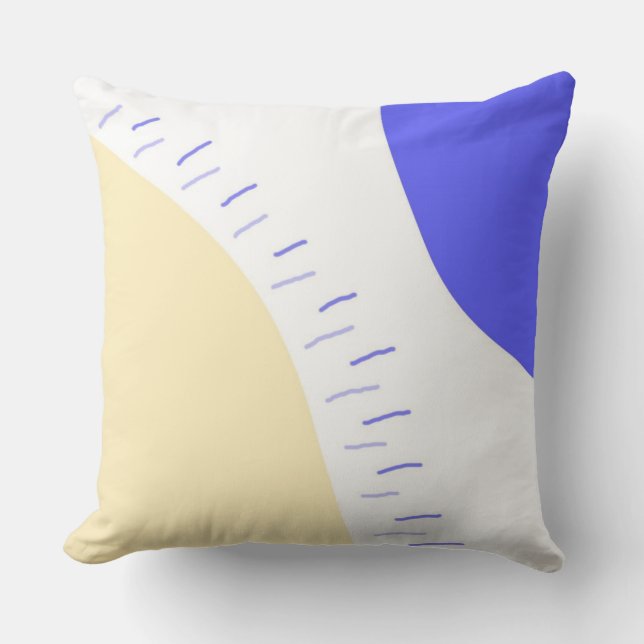 Coussin art abstrait moderne (Recto)
