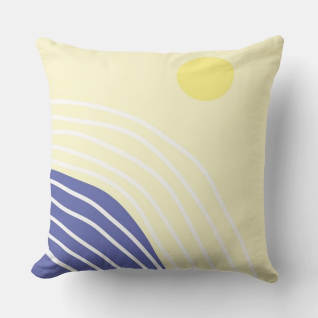 Coussin art abstrait moderne (Recto)