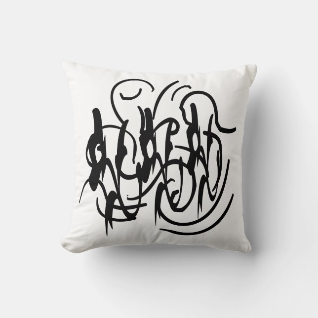 Coussin art abstrait moderne (Recto)