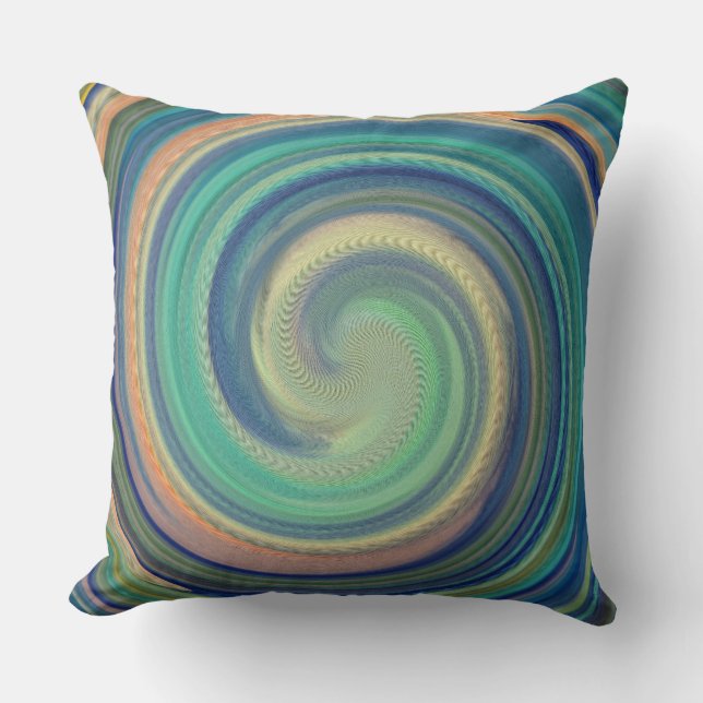 Coussin Art Abstrait Moderne Swirl #32 (Recto)