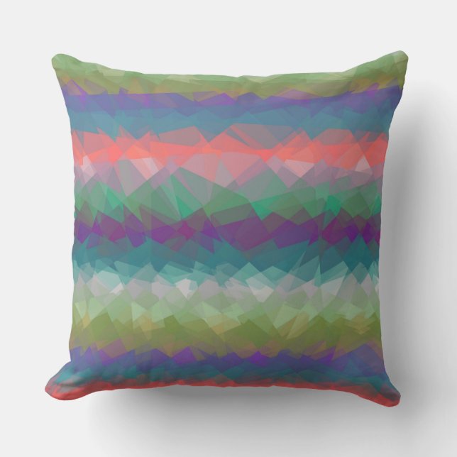 Coussin Art Abstrait mosaïque #42 (Recto)