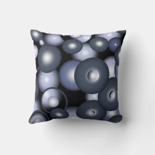 Coussin Art abstrait orbital à cercle concentrique mondial