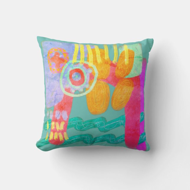 Coussin Art Abstrait original (Recto)