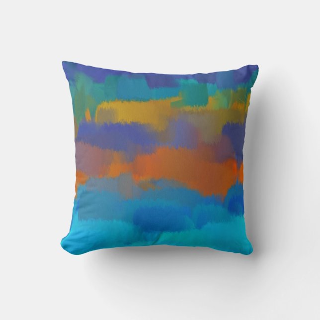 Coussin Art Abstrait | Peinture Abstraite 13 (Recto)