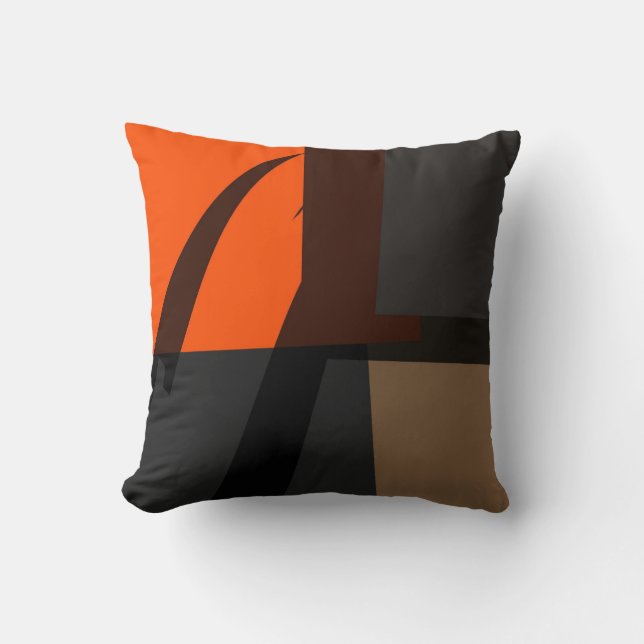 Coussin Art Abstrait rétro #3 (Recto)
