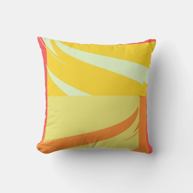 Coussin Art Abstrait rétro vintage (Recto)
