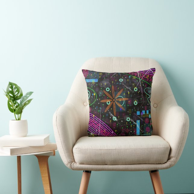 Coussin Art abstrait : Satellite  (Chaise)