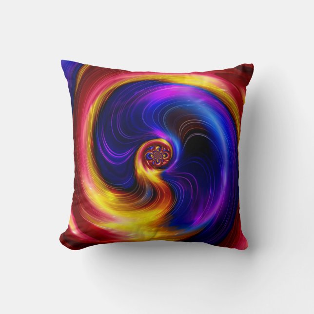 Coussin Art Abstrait spirale colorée 15 (Recto)