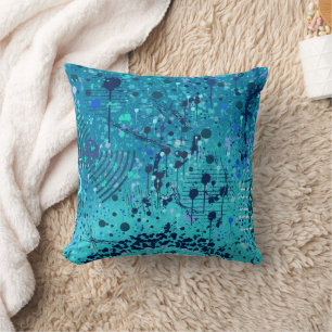 Coussin Art abstrait : Symphonie sur la mer
