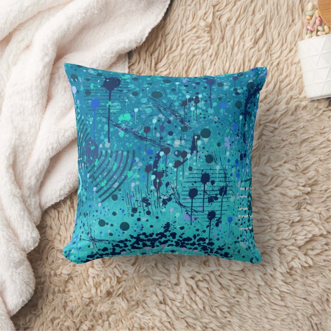Coussin Art abstrait : Symphonie sur la mer (Couverture)
