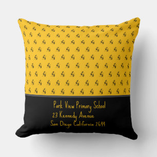 Coussin Art africain, Danse Festival, Orange
