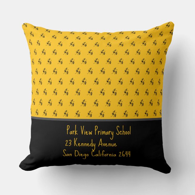 Coussin Art africain, Danse Festival, Orange (Recto)