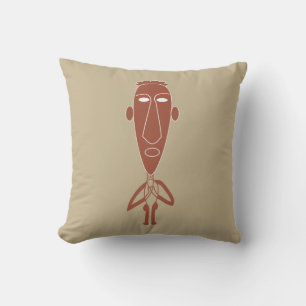 Coussin Art africain moderne abstrait