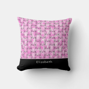 Coussin Art africain, Silhouette Cocotiers tropicaux