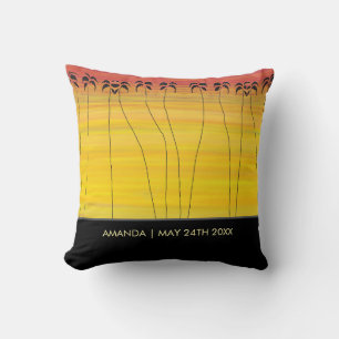 Coussin Art africain, soleil tropical