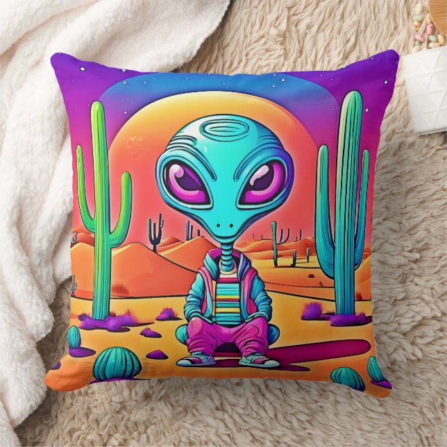 Coussin Art Alien Décontracté du Désert (Couverture)