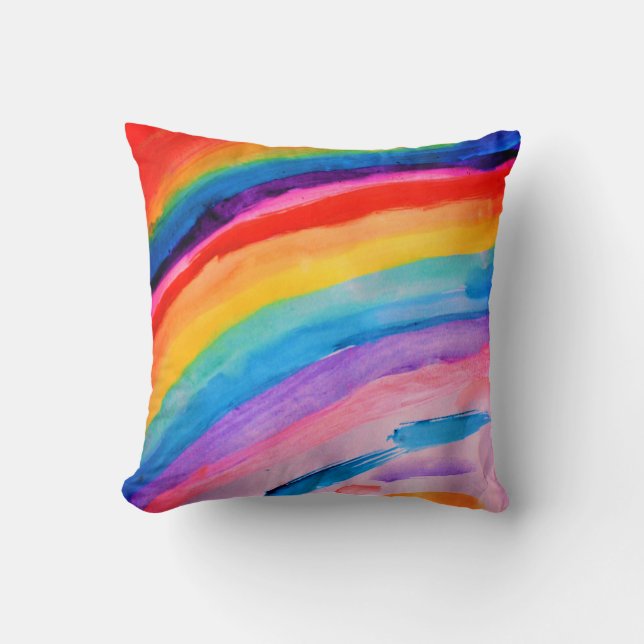 Coussin Art arc-en-ciel (Recto)