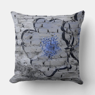 Coussin Art arrière - plan numérique de fleurs / motif de