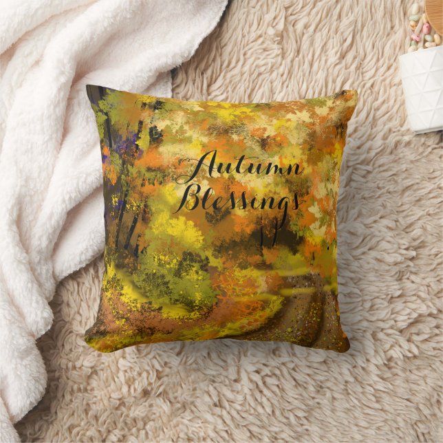 Coussin Art Automne Abstrait (Couverture)