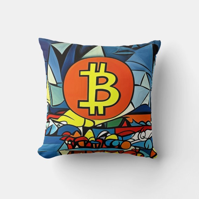 Coussin Art Bitcoin (Recto)