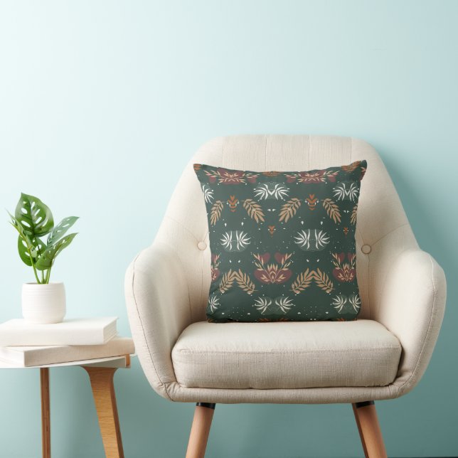 Coussin Art botanique moderne vivant (Chaise)