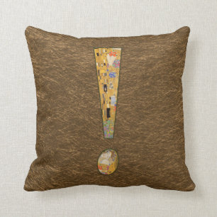 Coussin Art changé par cru de Gustav Klimt de baiser de
