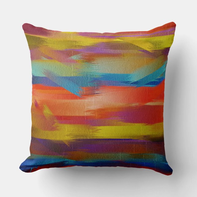 Coussin Art couleur Abstrait #11 (Recto)